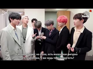 [rus sub][bangtan bomb] bts won the 1st & piggyback @ 190425 m countdown