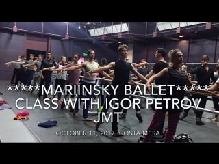 Mariinsky ballet class with igor petrov