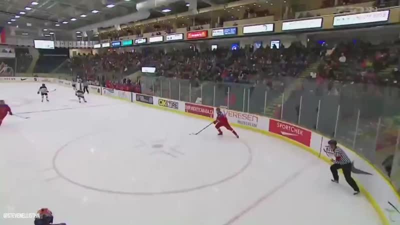 Yegor guskov gets fancy with this glove save still scoreless