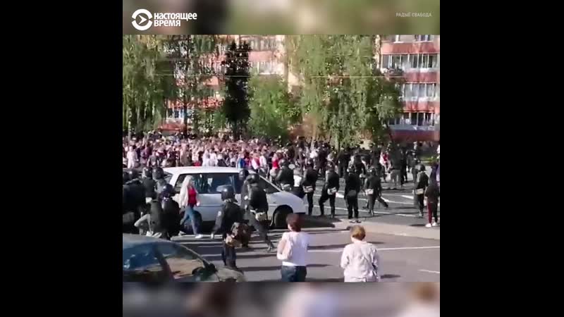 В беларуси во время “марша единства” задержали несколько сотен человек