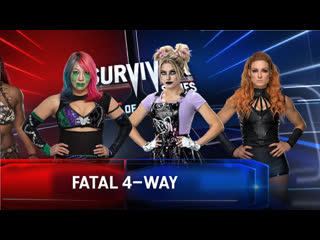 Wwe #18 (survivor series best of the best fatal 4 way) asuka vs alexa bliss vs ember moon vs becky lynch
