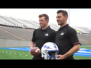 Tyson jost and cale makar visited falcon stadium to check out our spot for the 2020 stadiumseries we can’t wait goavsgo