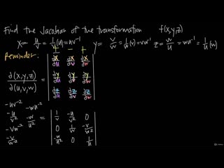 [26 multiple integrals change of variables] 184 jacobian for three variables