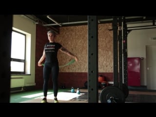 Кроссфит разминка с помощью резины crossfit warm up with bands