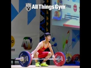 17 year old zhixian lin (56kg, china