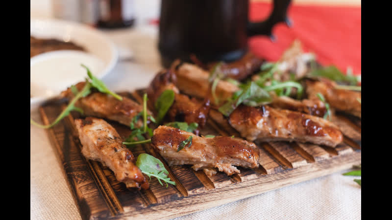 Сочные свиные рёбрышки в глазури