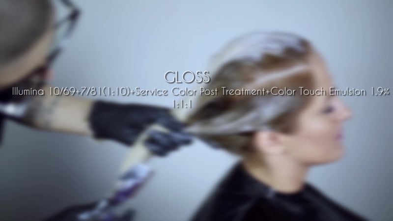 #styledbynarek wella painting + gloss service blonde multi tone coloration