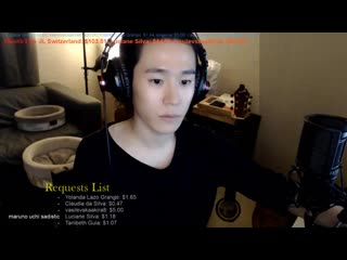 【live stream ライブ配信】 🇰🇷🇯🇵🇬🇧🇫🇷🇪🇸 talk and song practice, 適当な弾き語り配信。 (18) mp4