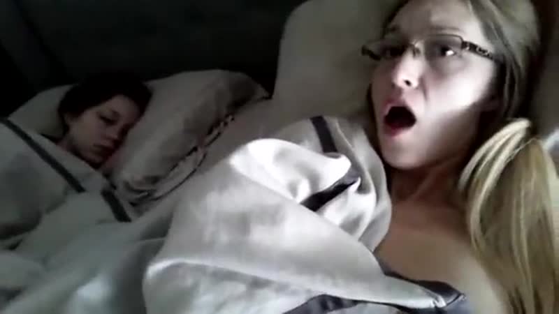Young girl Beauty masturbates next to a sleeping girlfriend Homemade porn of a young couple, cum in her, amateur porn 