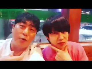 180403 annzzanga ig update 우주대스타 김희철 봄 계절이바뀌고ㅠ 헤어스탈바뀌고 난,빨가코ㅠ