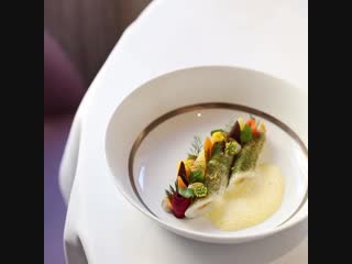 Just look at those finishing touches dover sole, carrot, fennel and cockles with a carrot and cardamom velouté