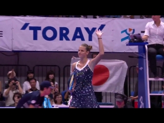 A perfect way to end for the ace queen! @kapliskova overcomes naomi osaka 6 4, 6 4 to claim her first @torayppo title