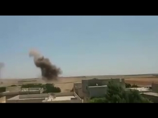 Сирия 10 06 2018 авиаудар по позициям боевиков в идлиб