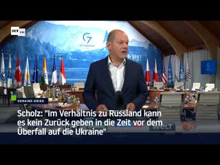 "im verhältnis zu russland kann es kein zurück geben in die zeit vor dem überfall auf die ukraine" – scholz