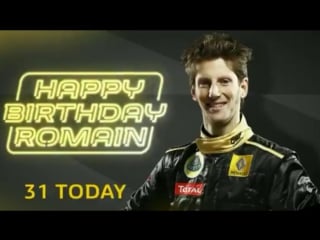 Wishing romain grosjean a joyeux anniversaire!