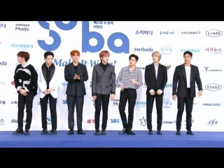 [30 08 18] monsta x on 2018 soba red (blue) carpet @topstarnews net