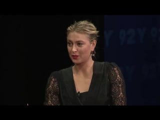 Katie couric interviewing maria sharapova at the 92y! 🎾