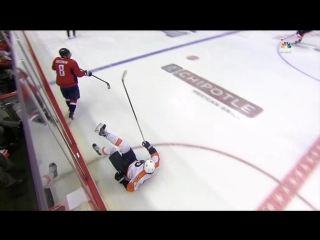 Alex ovechkin injures sean couturier after big hit