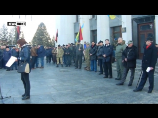 Тернополь протестная акция «остановим властный геноцид украинского народа»