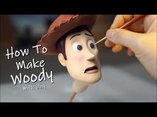 Making woody and forky from toy story with clay diorama