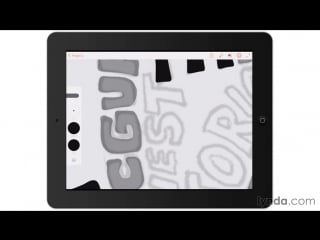 Lynda artist at work hand drawn type portrait 008 digitally inking mid tone areas