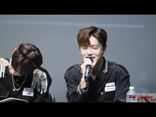 Fancam | 110819 | donghun (time with you) @ fansign in sangam s plex theater