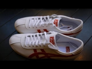Onitsuka tiger corsair quick look on feet (white + true red)