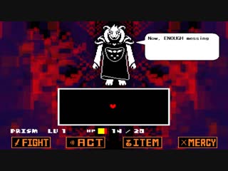 [prismaticangel] undertale pacifist route part 9 true final boss asriel dreemurr