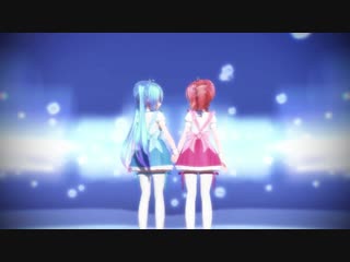 [mmd] dive to blue [miku・teto]