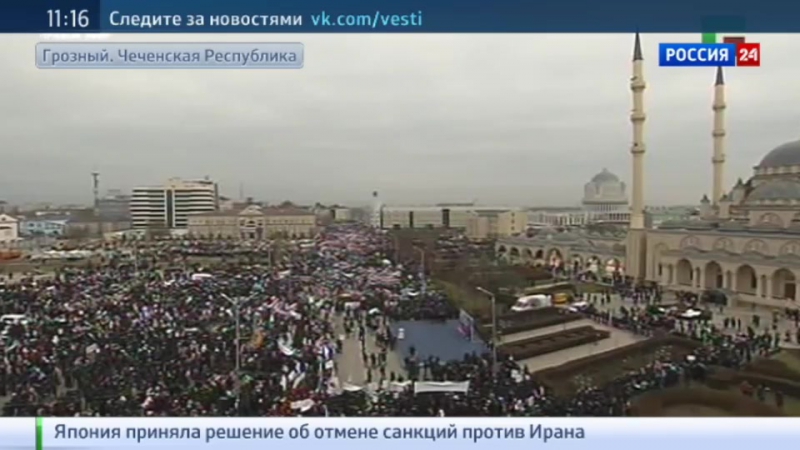 "в единстве наша сила" в грозном проходит митинг в поддержку руководства россии и чечни