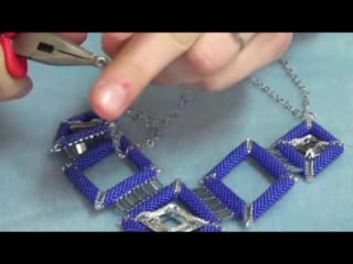 Collana a rombi miyuki delica 11 0 e tila miyuki