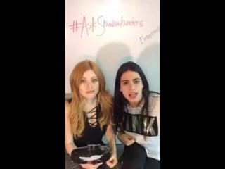 Emeraude toubia and kat mcnamara periscope livechat with the