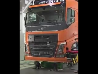 Тест кабины volvo