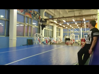 Ilya vtorin tumbling on airtrack