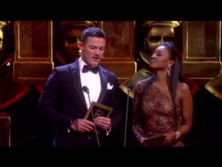 Olivier awards2016 best actor and actress in a musical presenter luke evans,beverley knight