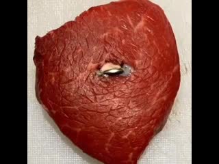 Реакция поврежденной ткани от батарейки