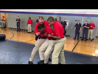 Police academy class taser experience