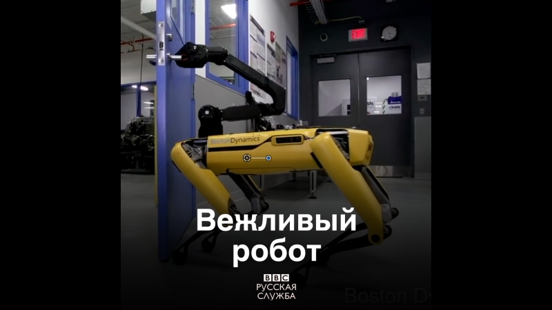 Вежливые роботы из boston dynamics