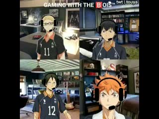 Game night with the karasuno first years