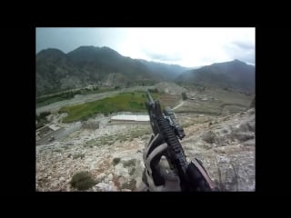 U s soldier survives taliban machine gun fire during firefight