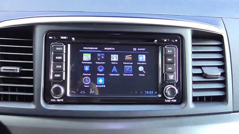 Штатная автомагнитола mitsubishi lancer redpower 15239 android 4 1