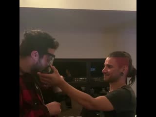 Skrillex и rex kudo записывают ударные