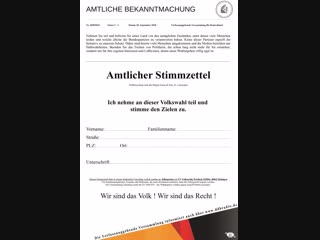 Die volkswahl startet ab den 01 oktober 2018 mit stimmzettel, anmeldung