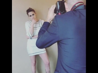 Backstage of grazia cover story with kristen stewart shoot in cannes