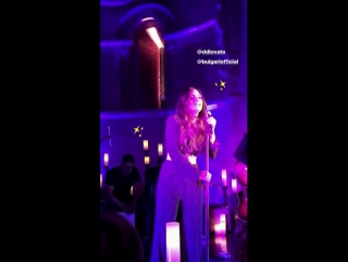 Demi lovato performing sorry not sorry at the met cloisters in new york city