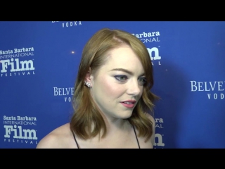Emma stone at santa barbara international film festival 2017