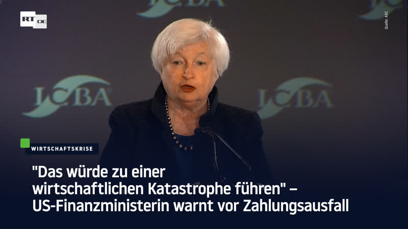 "das würde zu einer wirtschaftlichen katastrophe führen" – us finanzministerin warnt vor zahlungsausfall