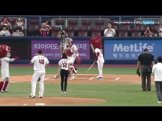 [kshyunvn] kim so hyun first pitch for nexen heroes 160621