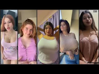 No bra tiktok challenge 🍒😱😱 compilation i 2023