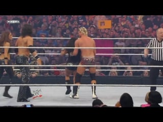 Wwe wrestlemania 27 john morrison, trish stratus and snooki vs dolph ziggler and laycool (michelle mccool and layla)